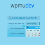 WPMU DEV Schedule Selected Content