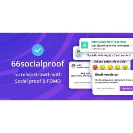66socialproof – Social Proof & FOMO Widgets Notifications (SAAS)