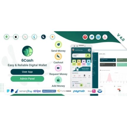 6Cash – Digital Wallet Mobile App with Laravel Admin Panel