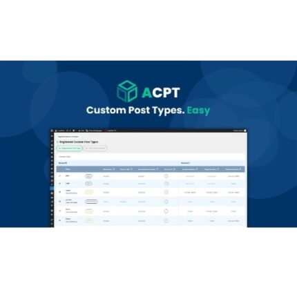 ACPT – Custom post types plugin for WordPress