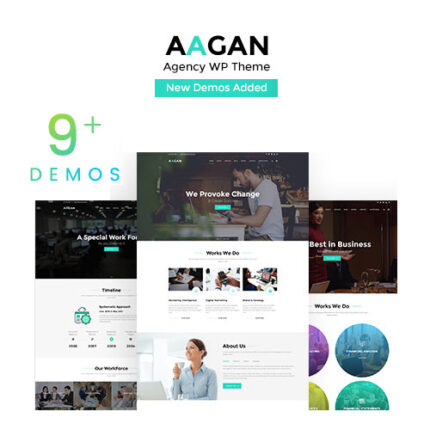 Aagan – Agency Startup WordPress Theme