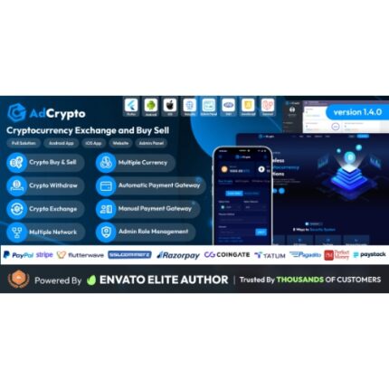 AdCrypto – Cryptocurrency Exchange and Buy Sell Full Solution