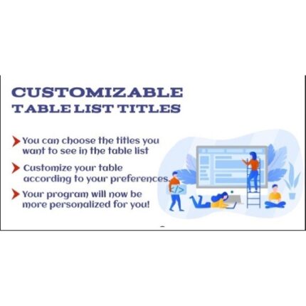 Adjustable Table List Headings For PerfexCRM