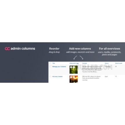 Admin Columns Pro – Column Manager in The Admin Panel WordPress