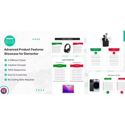 Advanced Product Features Showcase for Elementor
