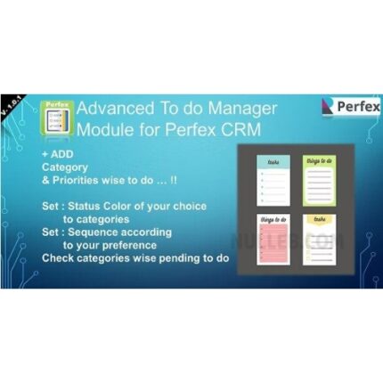 Advanced To do Manager Module for Perfex CRM