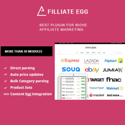 Affiliate Egg – Niche Affiliate Marketing WordPress Plugin