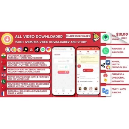 All Video Downloader & StorySaver | 1500 Websites Threads,Snackvideo,Whatsapp, Tiktok, Instagram, FB