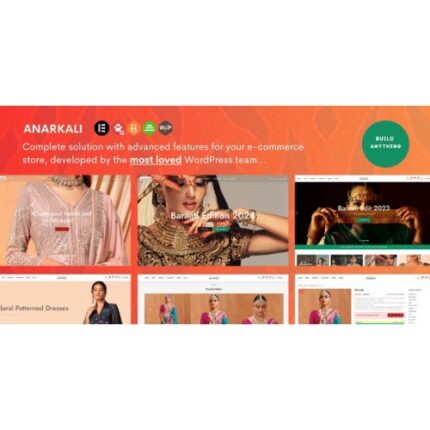 Anarkali – Fashion Shop Ecommerce Elementor Theme