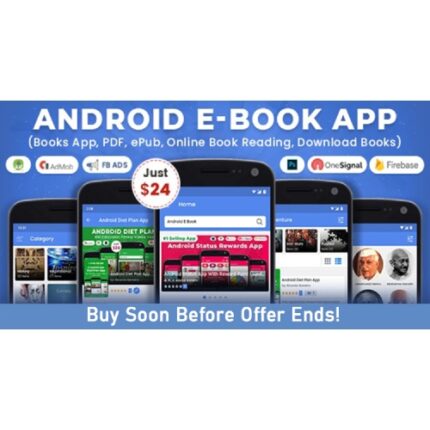 Android EBook App (Books App, PDF, ePub, Online Book Reading, Download Books)