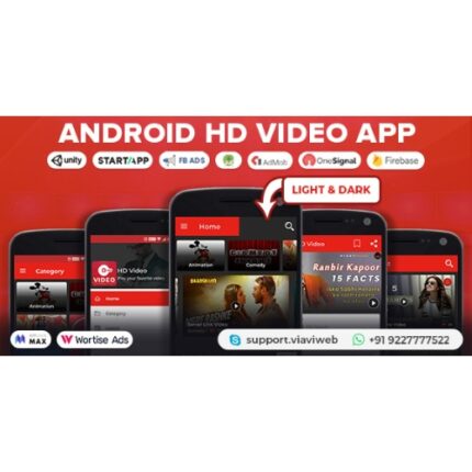 Android HD Video App (Youtube, Server Videos )