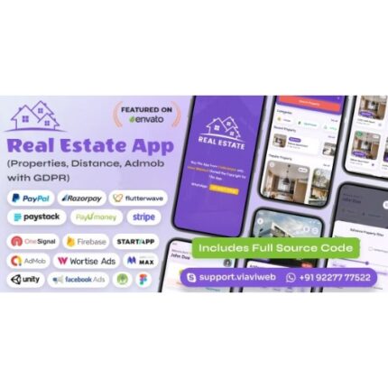 Android Real Estate App (Properties, Distance, Admob with GDPR)