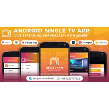Android Single TV App (Live Streaming, Chromecast) with Admob
