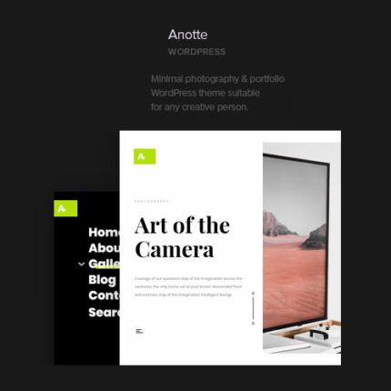 Anotte – Horizontal Photography WordPress Theme