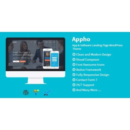 Appho – App & Software Landing Page WordPress Theme