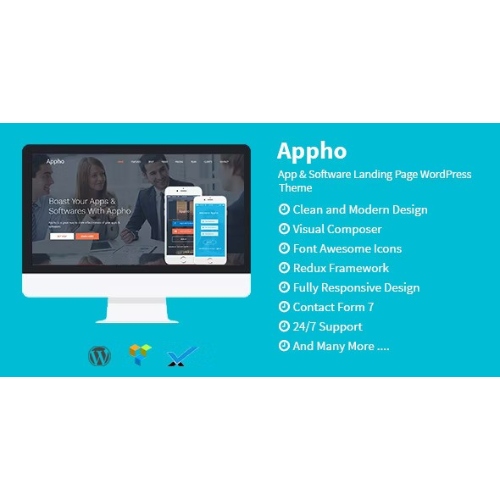 Appho-App-Software-Landing-Page-WordPress-Theme.jpg Appho – App & Software Landing Page WordPress Theme - Image 1