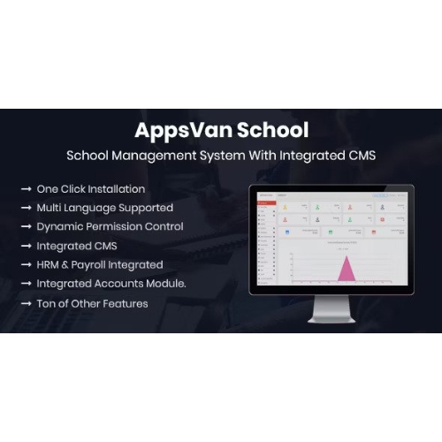AppsVan-School-School-Management-System-With-Integrated-CMS.jpg AppsVan School – School Management System With Integrated CMS - Image 1
