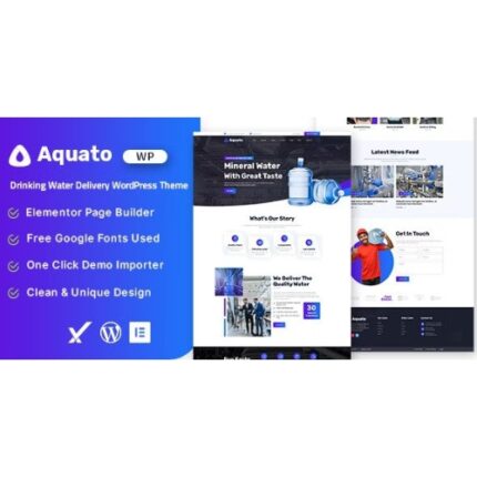 Aquato – Drinking Water Delivery WordPress Theme