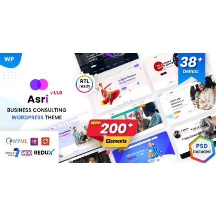 Asri – Business Consulting WordPress Theme