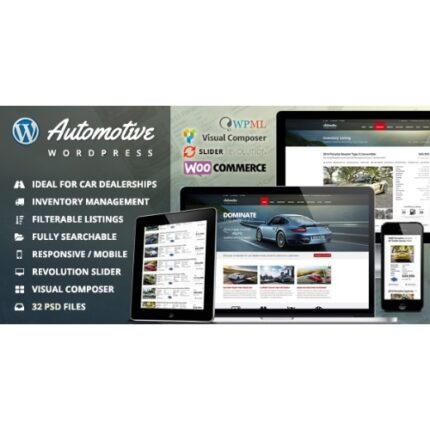 Automotive Car Dealership Business WordPress Theme