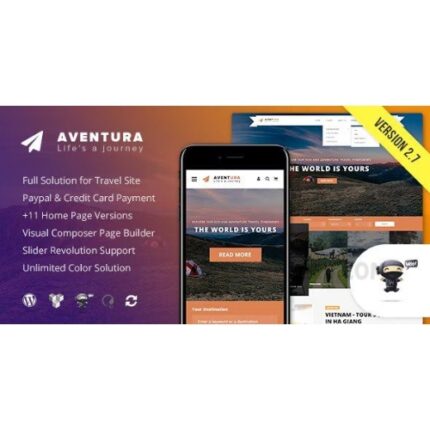 Aventura – Travel & Tour Booking System WordPress Theme