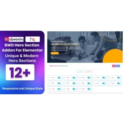 BWD Hero Section Addon For Elementor