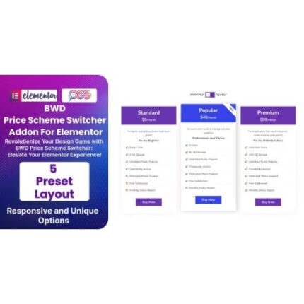 BWD Pricing Scheme Switcher Addon For Elementor