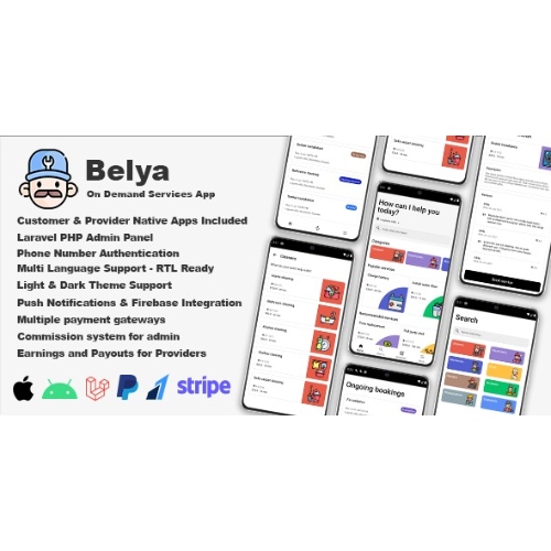 Belya-On-Demand-Service-App-Customer-Provider-Apps-with-Admin-Panel-Free-Download.jpg Belya – On Demand Service App | Customer & Provider Apps with Admin Panel - Image 1