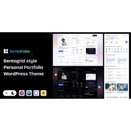 Bentofolio – Personal Portfolio WordPress Theme