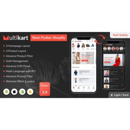 Best Shopify Flutter E-commerce Full App – Multikart