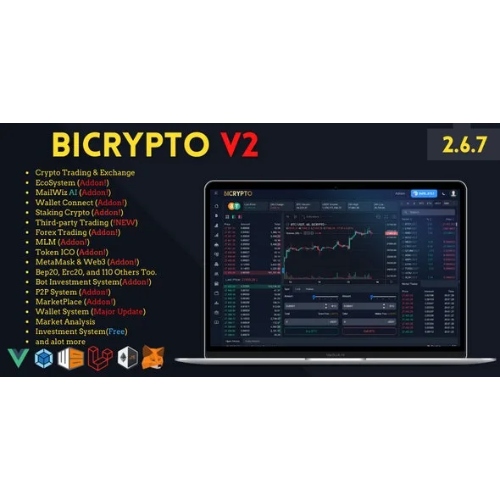 Bicrypto.jpg Bicrypto – Crypto Trading Platform, Exchanges, KYC, Charting Library, Wallets, Binary Trading, News - Image 1