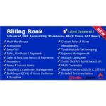 Billing Book -Advanced POS, Inventory, Accounting, Warehouse, Multi Users, GST Ready