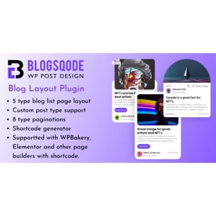 Blog Layout Plugin and News Post Design for WordPress – Blogsqode