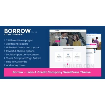 Borrow – Loan Company Responsive WordPress Theme