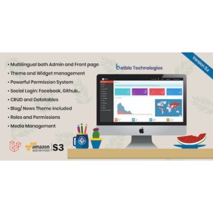 Botble – Laravel CMS, CRUD generator, Modular & Theme system, Role permissions, Multilingual blog