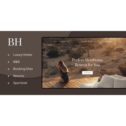 Brooklyn Heights – Hotel Booking WordPress Theme