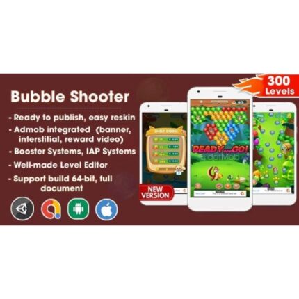Bubble Shooter – Unity Template Project (Android + iOS + AdMob)