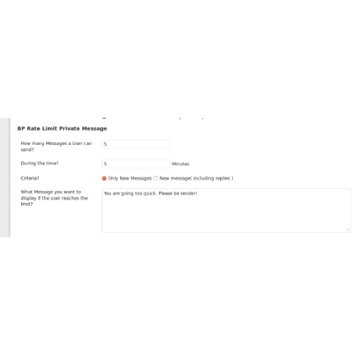 BuddyPress-Private-Message-Rate-Limiter.jpg BuddyPress Private Message Rate Limiter - Image 1