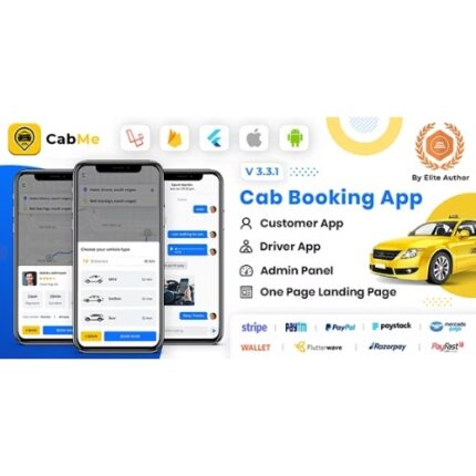 CabME – Flutter Complete Taxi Booking Solution