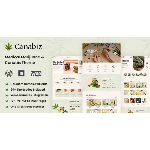 Canabiz-Weed-Medical-Marijuana-Cannabis-Shop-Theme.jpg Canabiz – Weed Medical Marijuana, Cannabis Shop Theme - Image 1