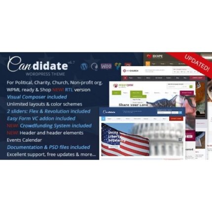 Candidate – Political/Nonprofit/Church WordPress Theme