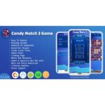Candy Match 3 Game with Earning System and Admin Panel + Landing Page