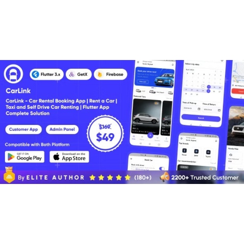 CarLink-Car-Rental-Booking-App-Rent-a-Car-Taxi-and-Self-Drive-Car-Renting-Complete-Solution-1.jpg CarLink – Car Rental Booking App | Rent a Car | Taxi and Self Drive Car Renting | Complete Solution - Image 1