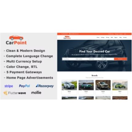 CarPoint – Multi Vendor Car Listing Directory