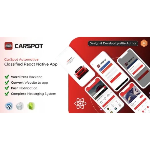 CarSpot-react.jpg CarSpot – Dealership Classified React Native App - Image 1