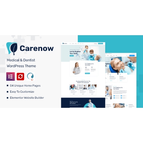 Carenow-E28093-Medical-Dentist-WordPress-Theme.jpg Carenow – Medical & Dentist WordPress Theme - Image 1