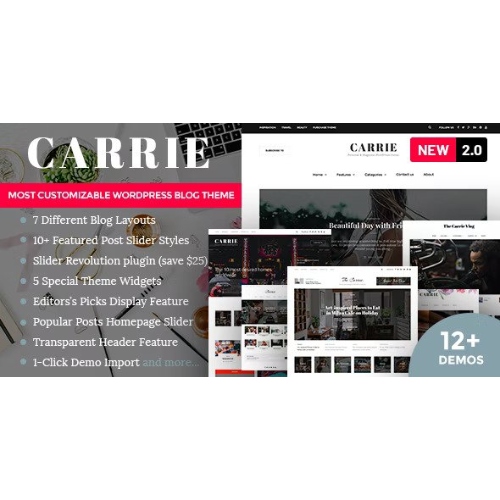 Carrie-Personal-Magazine-WordPress-Theme.jpg Carrie – Personal & Magazine WordPress Theme - Image 1