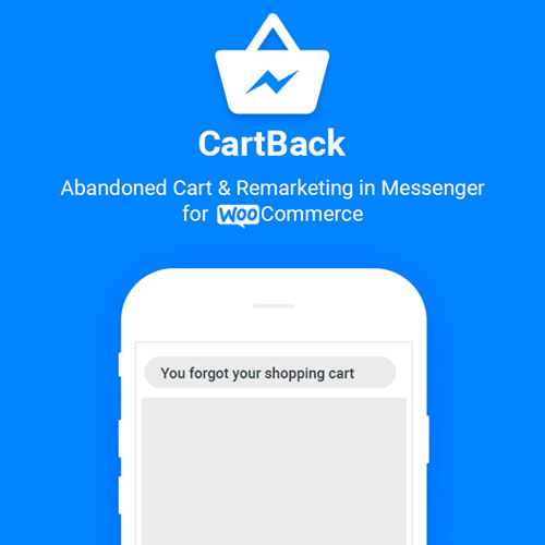 CartBack-WooCommerce-Abandoned-Cart-Remarketing-in-Facebook-Messenger.jpg CartBack – WooCommerce Abandoned Cart & Remarketing in Facebook Messenger - Image 1