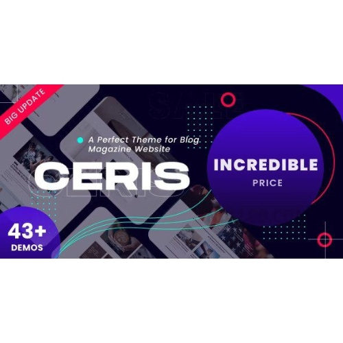 Ceris-Ecommerce-Magazine-WordPress-Theme.jpg Ceris – The Ultimate WordPress Newspaper and Magazine Theme - Image 1
