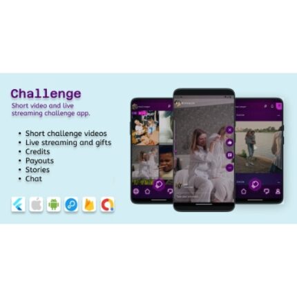 Challenge(IOS and Android) – Videos, Livestreaming with 2 participants, Audio room (9 broadcasters)